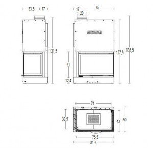 Камінна топка Piazzetta MA 285 S SL