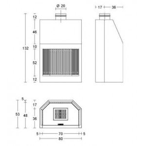 Камінна топка Piazzetta MA 260