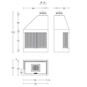 Камінна топка Piazzetta MA 280 D