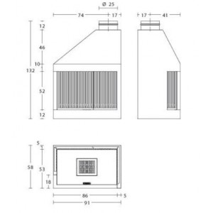 Камінна топка Piazzetta MA 281 D