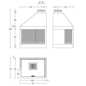 Камінна топка Piazzetta MA 282 D