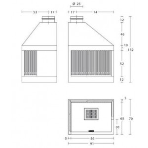 Камінна топка Piazzetta MA 282 S