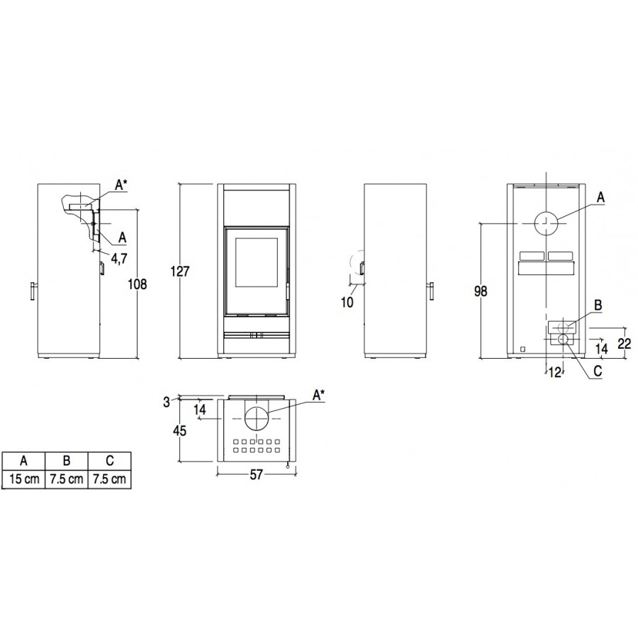 Печь Piazzetta E928 Hermetic BCS