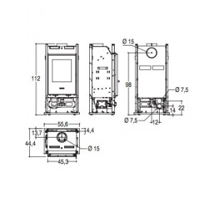 Камінна топка Piazzetta E928 WF Hermetic BCS