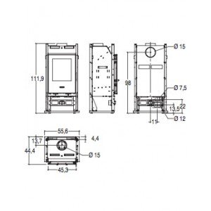 Камінна топка Piazzetta E928 WF