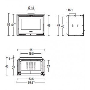 Камінна топка Piazzetta IL 65/49