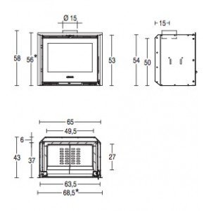 Камінна топка Piazzetta IL 65/54