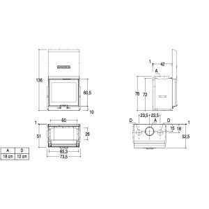 Камінна топка Piazzetta MC 65/60 SL