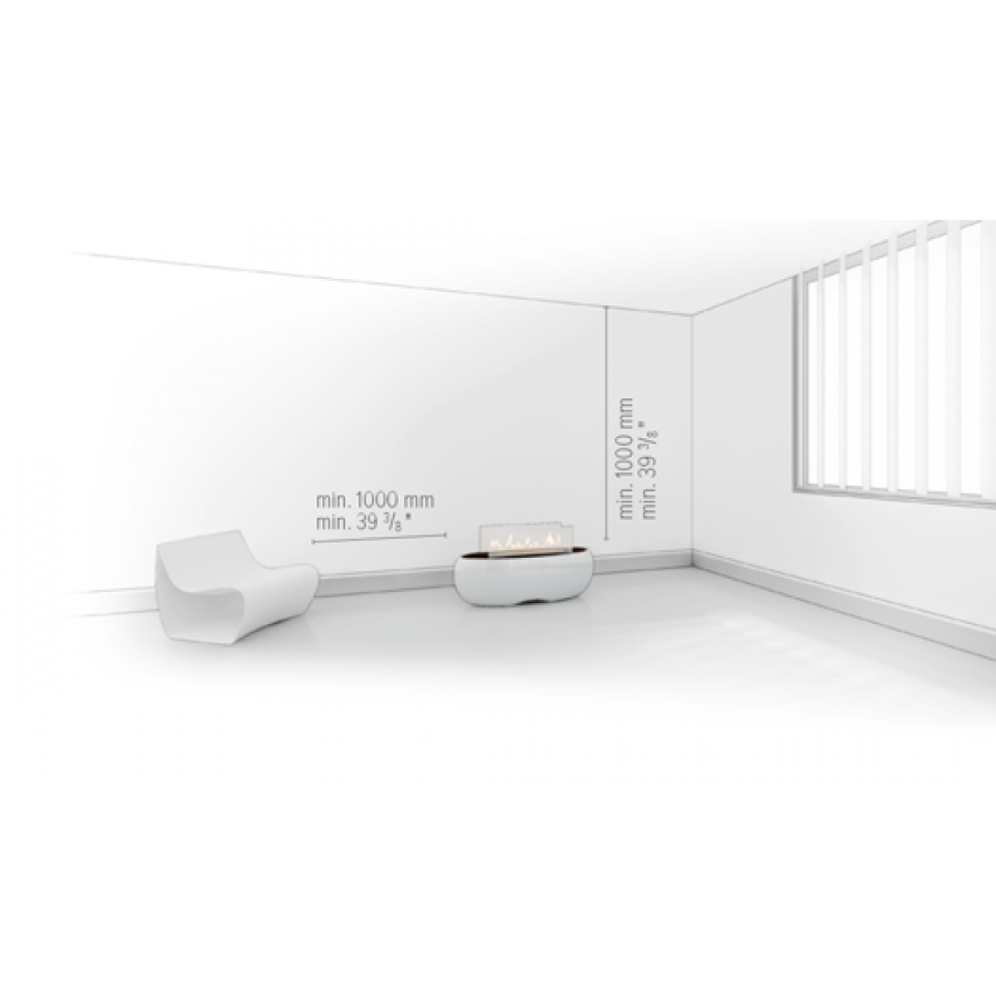 Биокамин Planika Zen Black/White