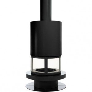 Острівний камін Rocal Prune Black