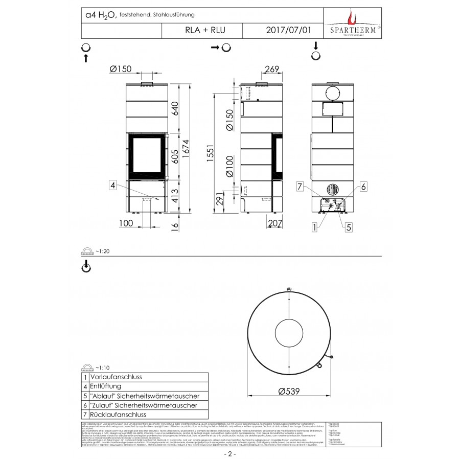 Піч з водяним контуром Spartherm Ambiente a4 H2O