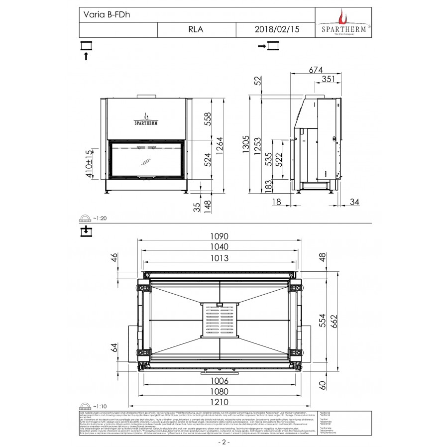 Каминная топка Spartherm Varia B-FDh