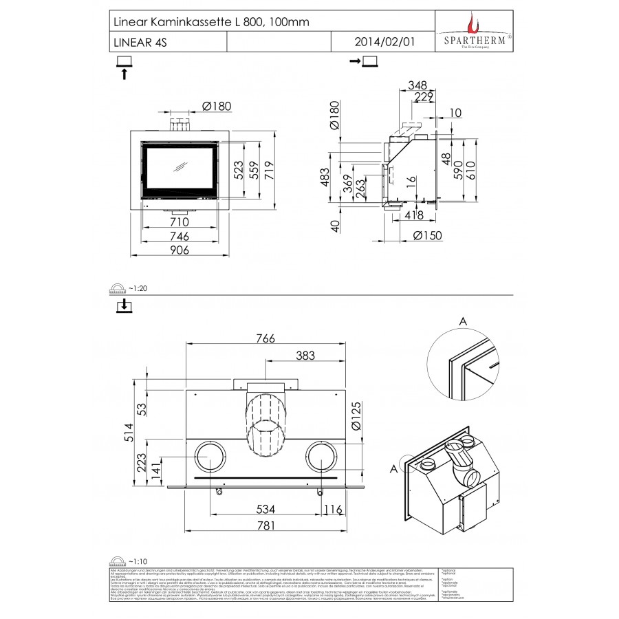 Касета Spartherm Linear Kassette L 800