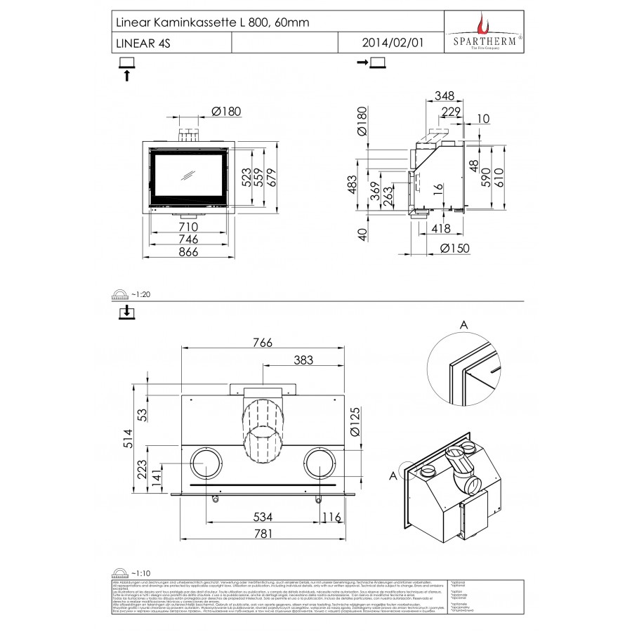 Касета Spartherm Linear Kassette L 800