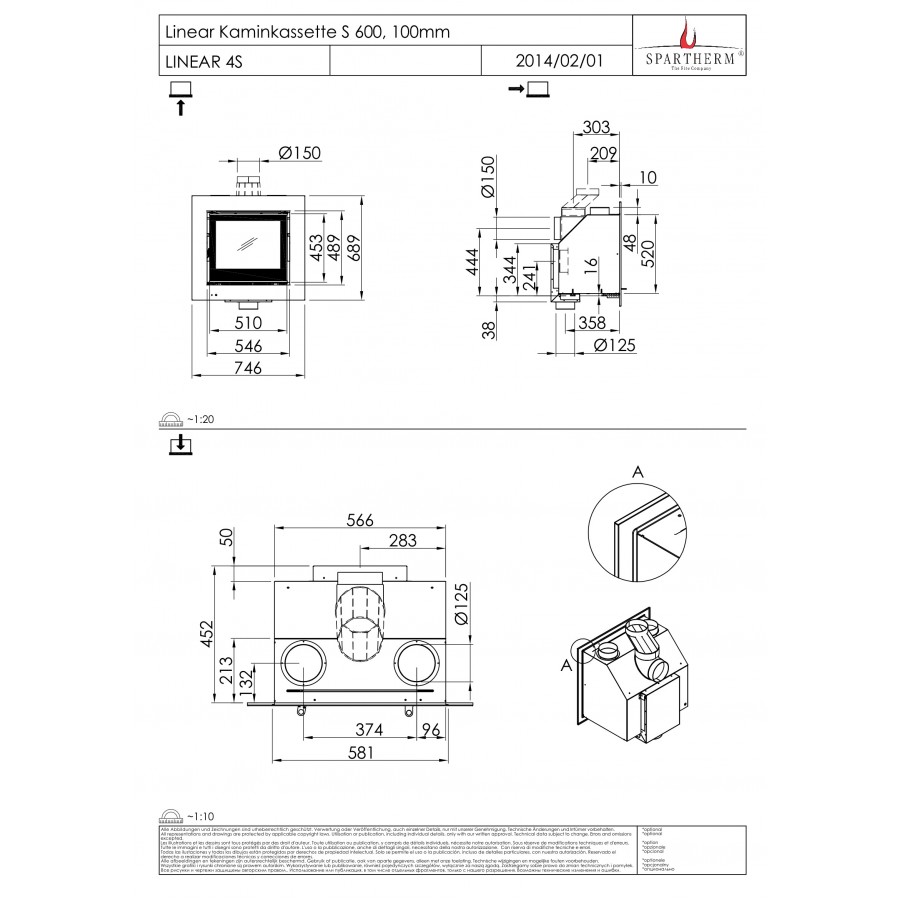 Касета Spartherm Linear Kassette S 600