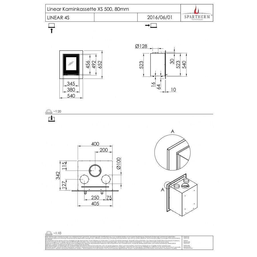 Касета Spartherm Linear Kassette XS 500