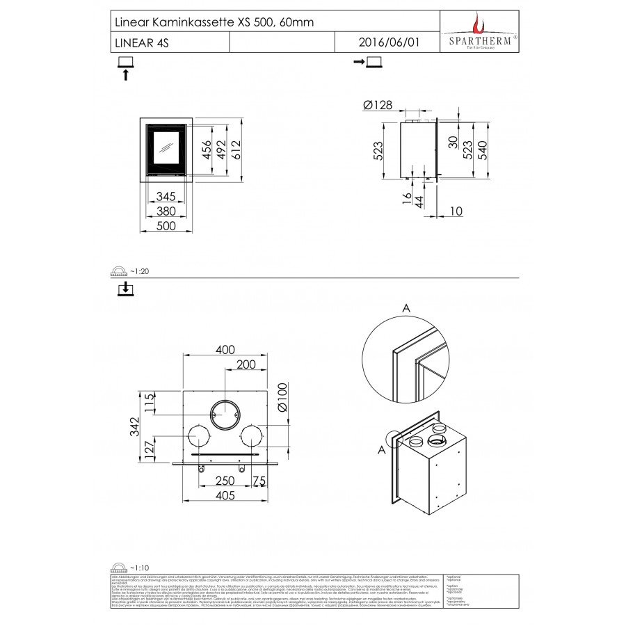 Касета Spartherm Linear Kassette XS 500