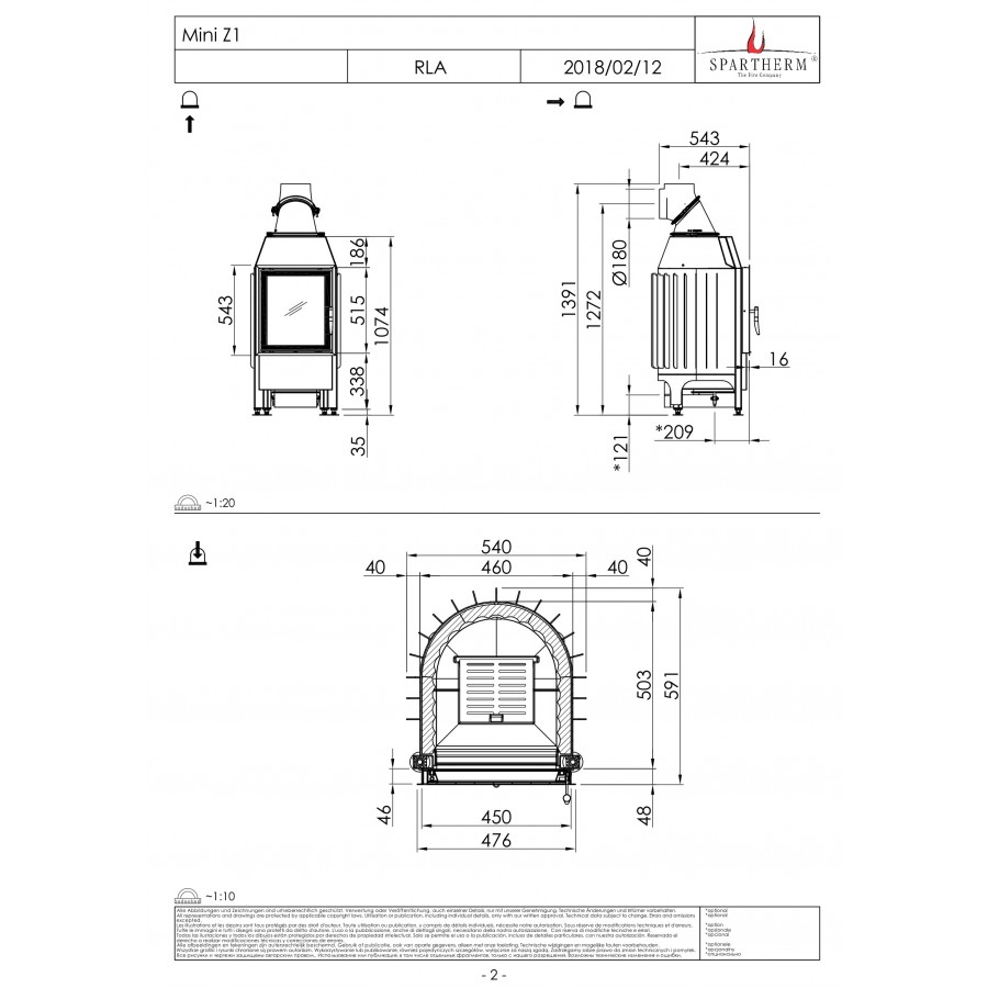 Камінна топка Spartherm Mini Z1
