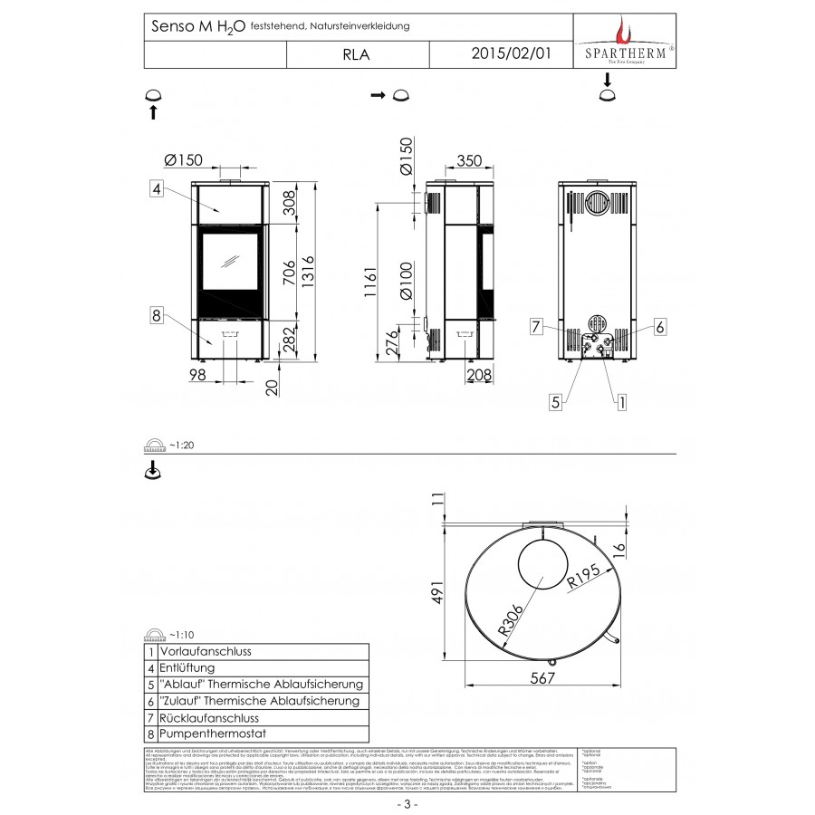 Піч з водяним контуром Spartherm Senso M H2O
