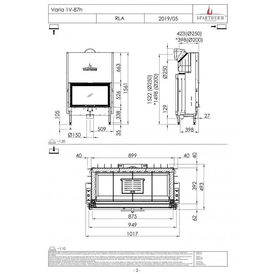 Камінна топка Spartherm Varia 1V-87h