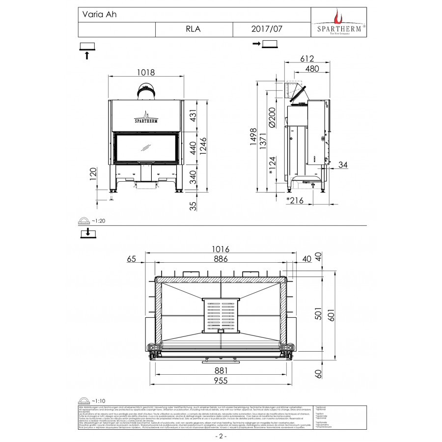 Камінна топка Spartherm Varia Ah
