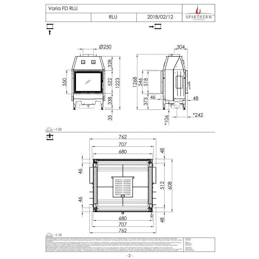 Каминная топка Spartherm Varia FD RLU
