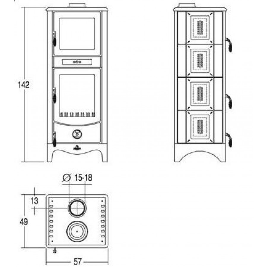 Піч-камін Superior Sara