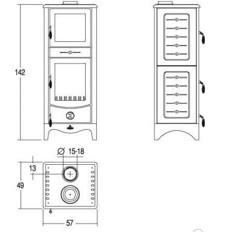 Піч-камін Superior Simona