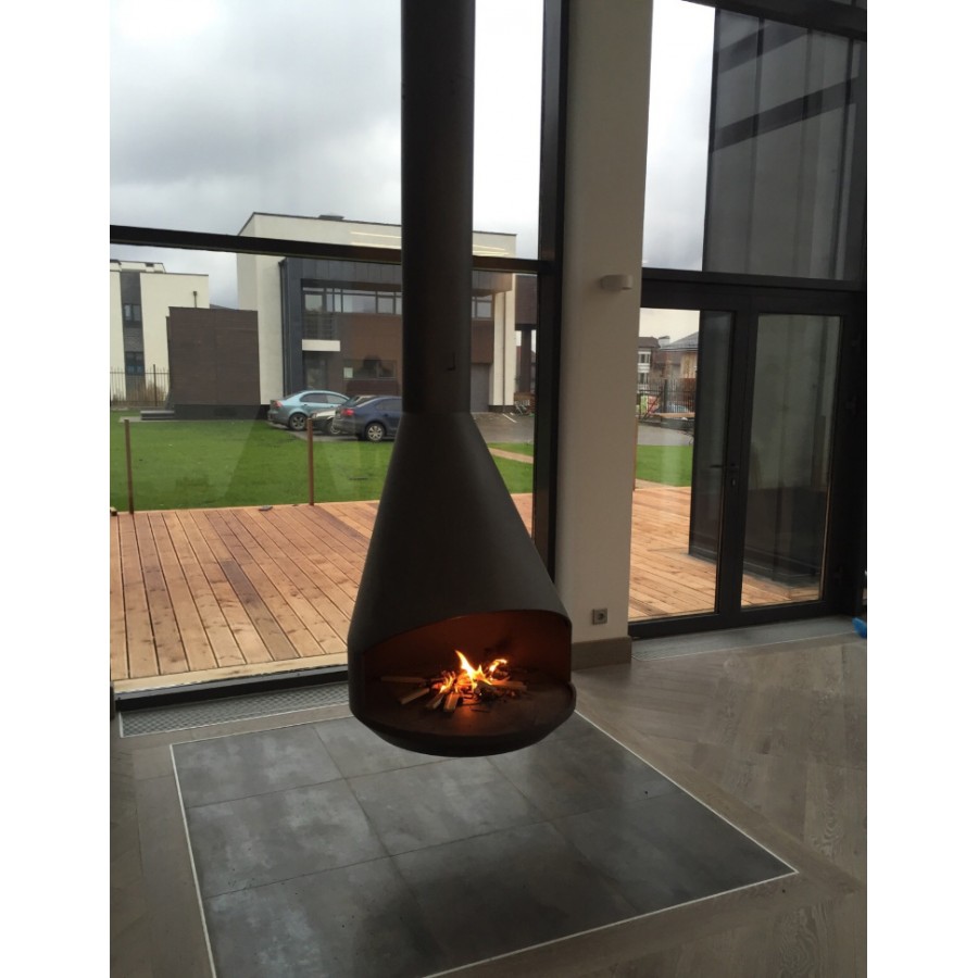 Острівний камін Traforart Hera Central