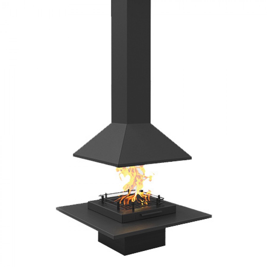 Острівний камін Traforart Vulcano Central