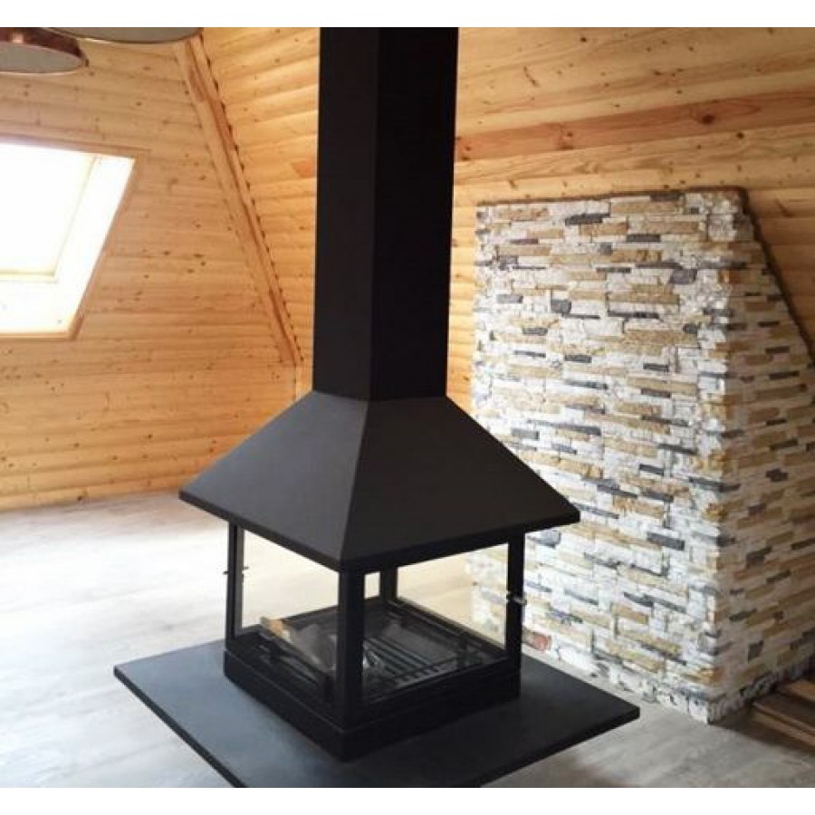 Острівний камін Traforart Vulcano Central