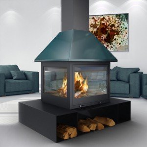 Острівний камін Traforart Sandra Central