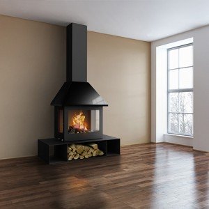 Пристінний камін Traforart Sandra Frontal