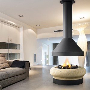 Острівний камін Traforart Zeus Central