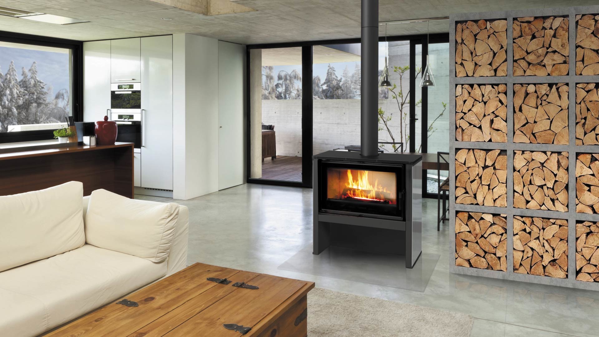 Фото широкої печі Kratki Juno