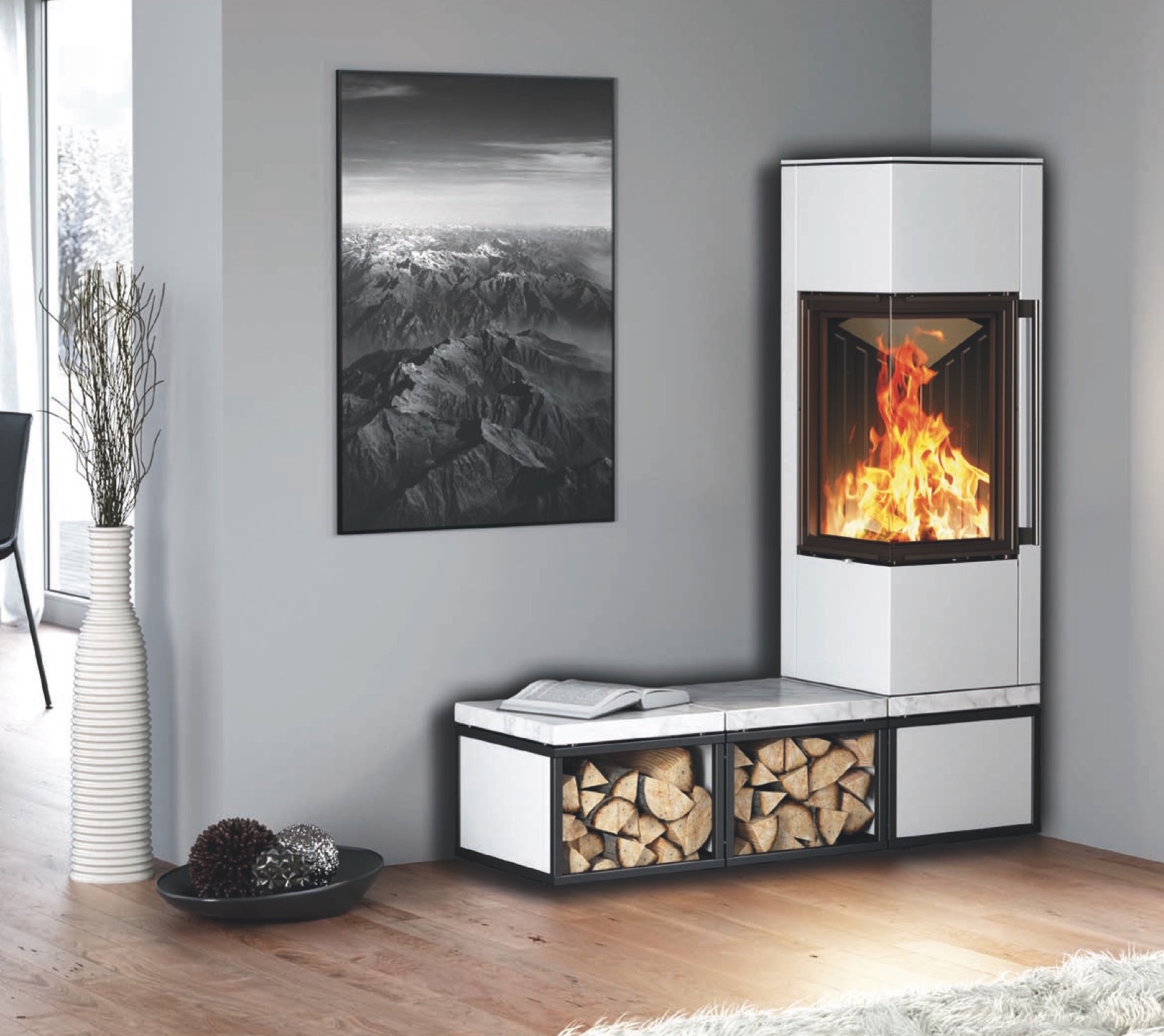 Печь Piko Frame с модульной схемой 2.3|2.4